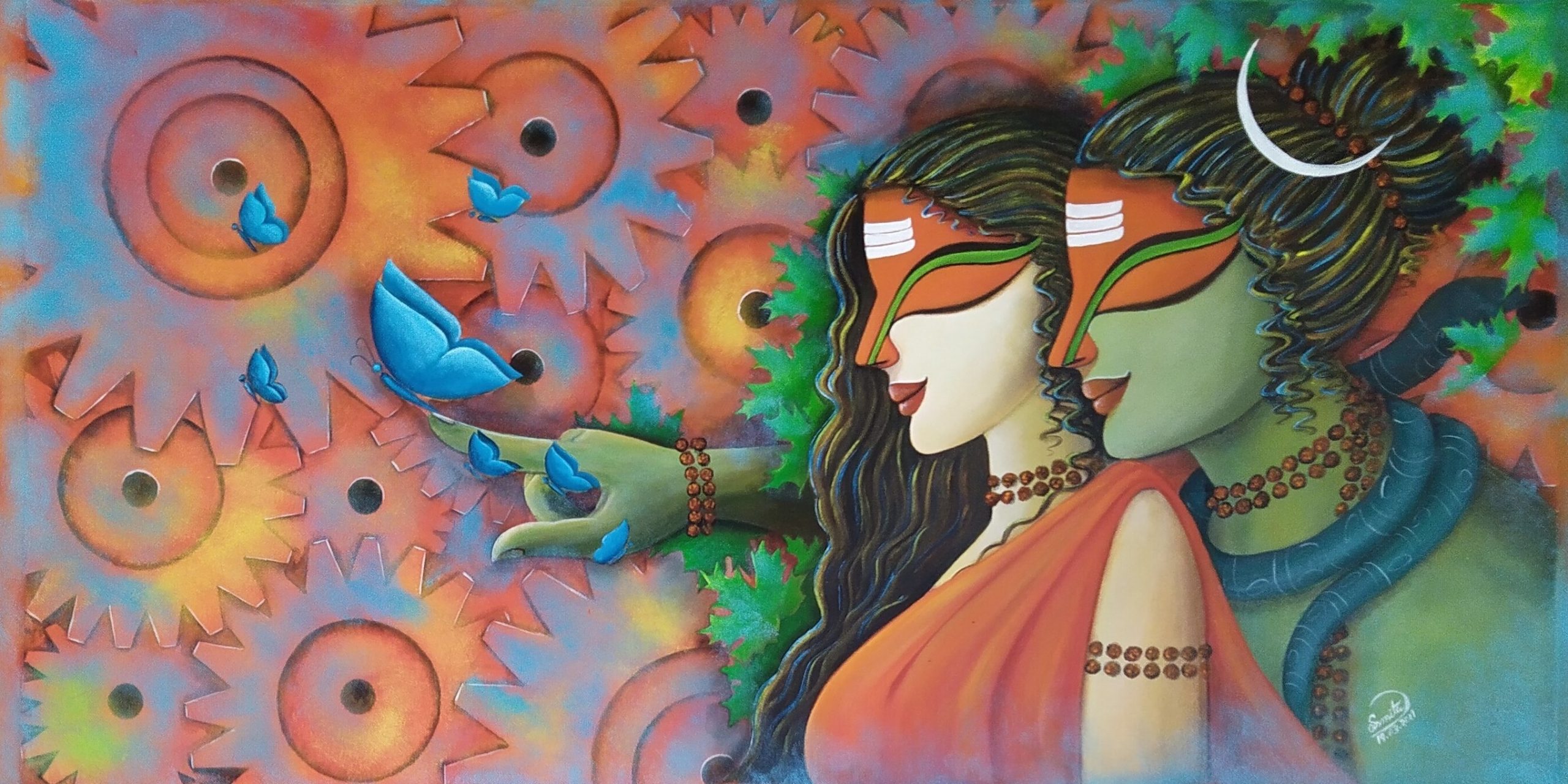 HARA GOURI 2 I Acrylic on canvas I 24inx48in