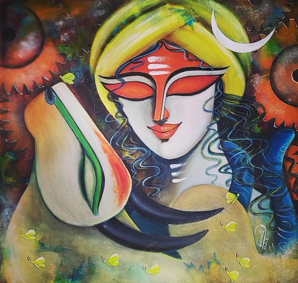 RISHABHNATH 5 I Acrylic on Canvas I 24inx24in