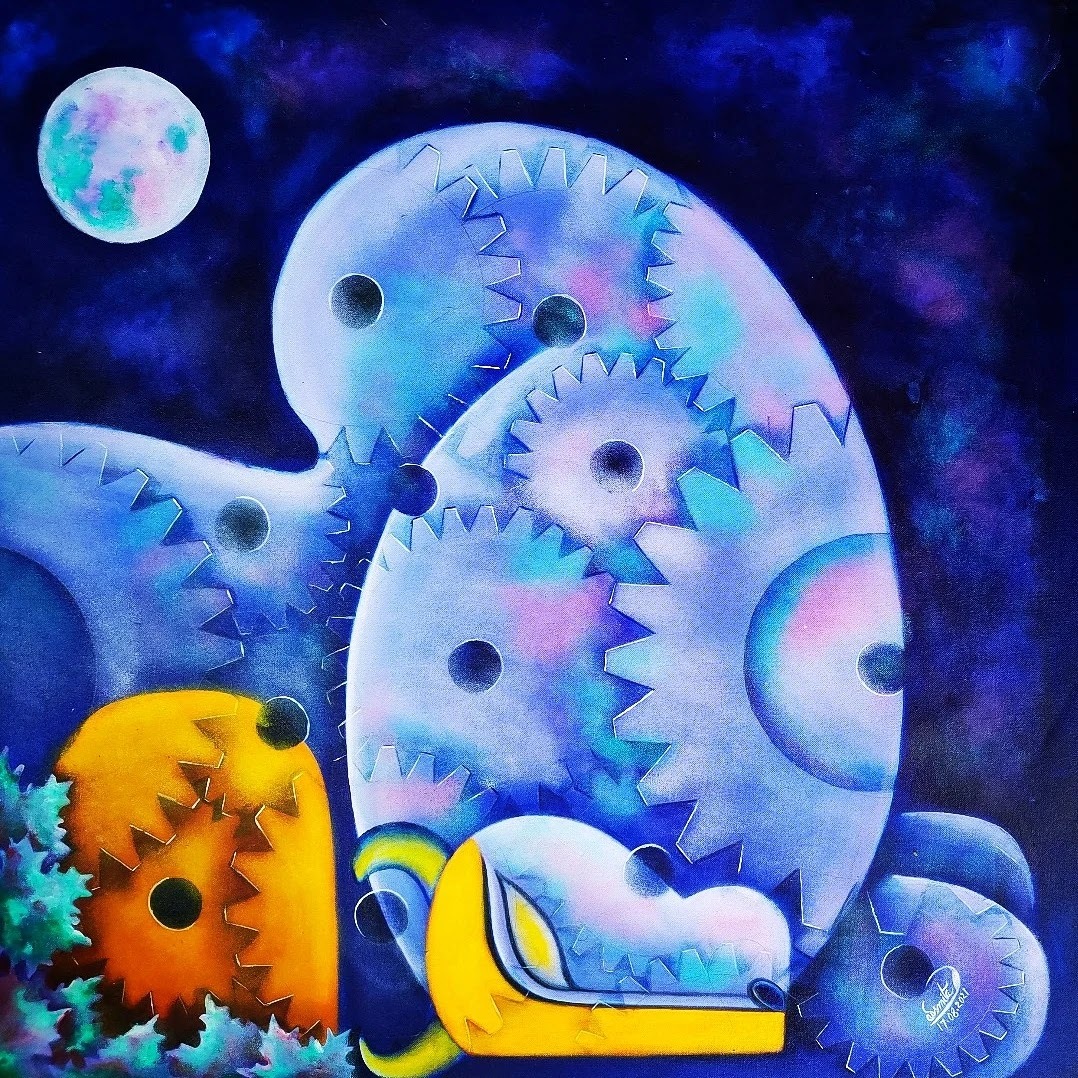 Rishabhnath-8 I Acrylic-on-canvas I 32inx32in