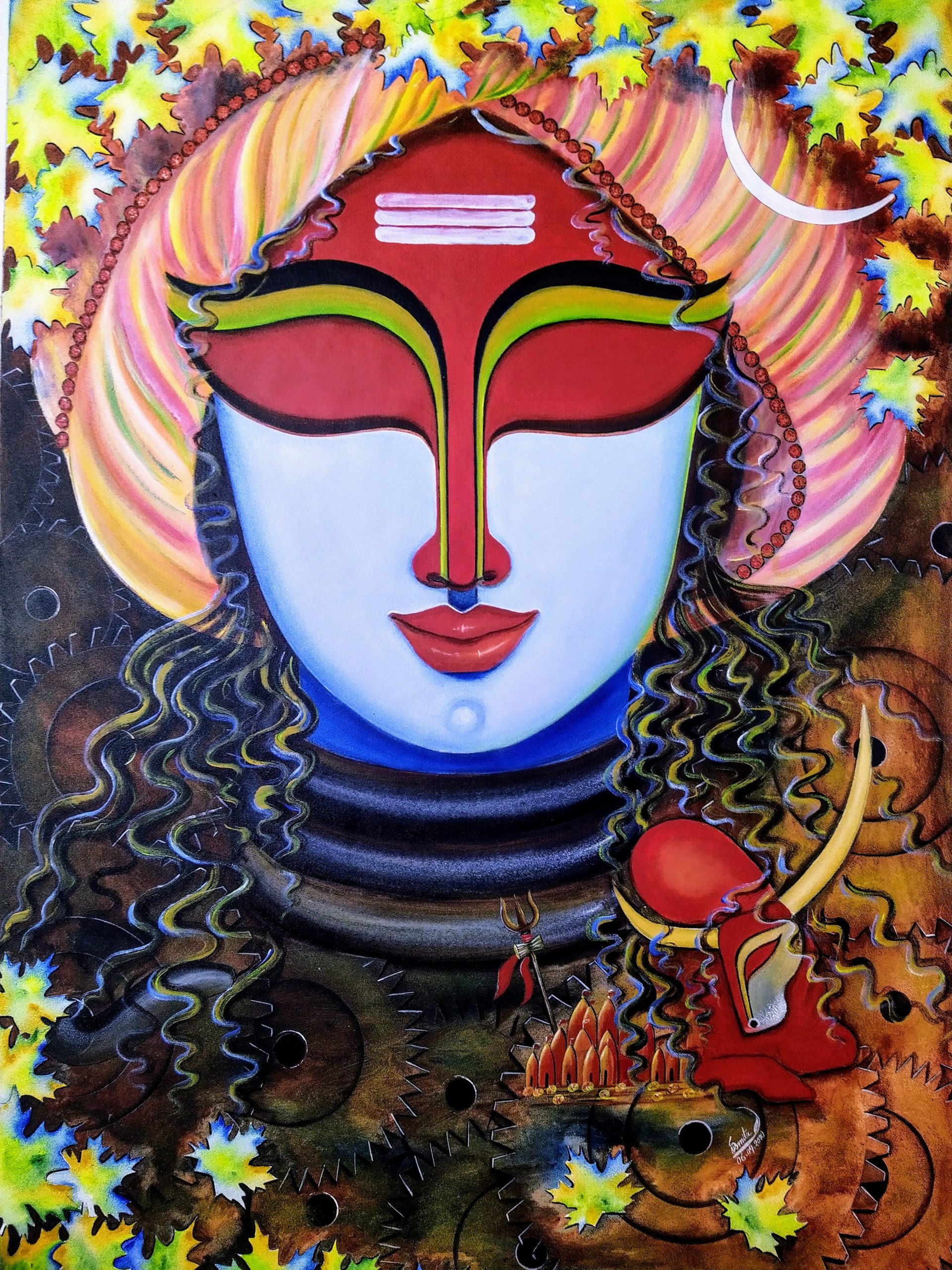 VISHESHWAR S-3 I Acrylic on Canvas I 36inx49in