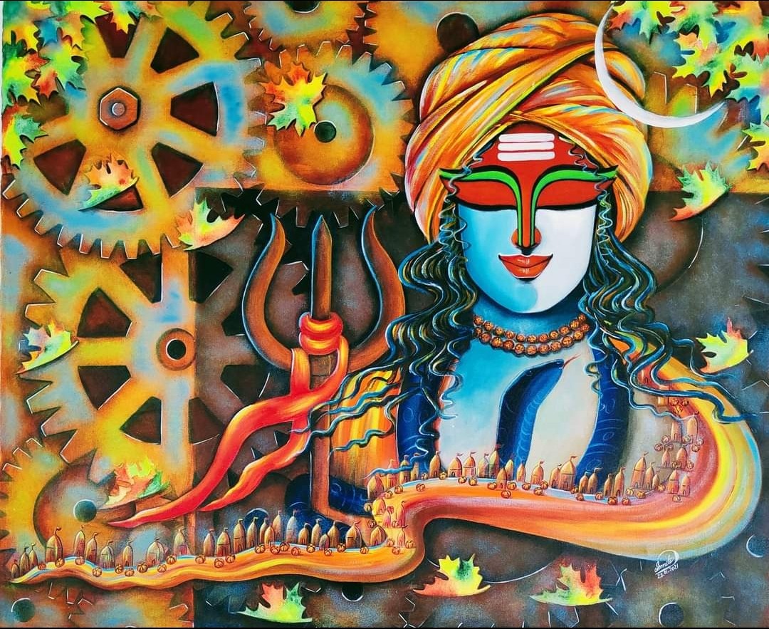 VISHESHWAR S-4 I Acrylic on Canvas I 33inx40in